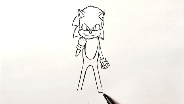 Как нарисовать Соника смотреть онлайн