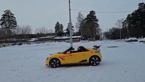 HONDA S660. Оказывается и зимой прикольно покататься на летней резине?