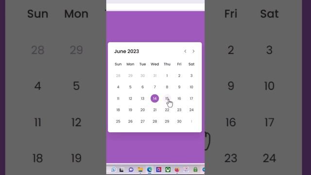 Create A Dynamic Calendar in HTML CSS & JavaScript