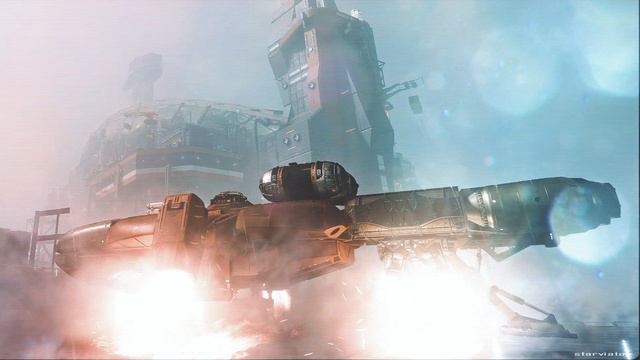 Starfield - Slow Motion Power at Neon Spaceport смотреть онлайн