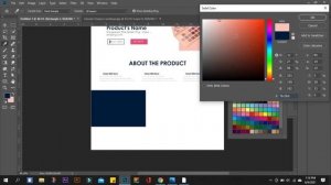 Web Design Tutorial : How to design a website in adobe photoshop CC 2019