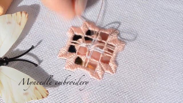 Hardanger embroidery.Вишивка хардангер. #handembroidery
