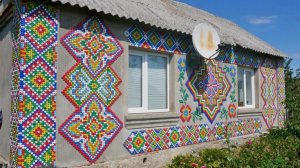 Вышиванка на дом с пластиковых крышечек. Что получилось. Технология работ
