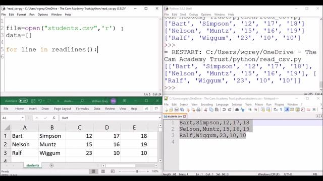 Reading CSV files in Python