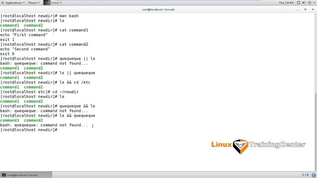2.10 Последовательность команд в оболочке bash | Linux для начинающих смотреть онлайн