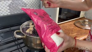 Вкусный компот для гурманов! Голубика и персики/нектарин