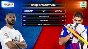РЕАЛ - БАРСЕЛОНА: БЕНЗЕМА против СУАРЕС: СРАВНЕНИЕ КАРЬЕРЫ, СТАТИСТИКА, ГОЛЫ, ТРОФЕИ