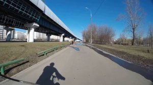 GoPro + Feiyu FY-G4 на велосипеде. Тест.