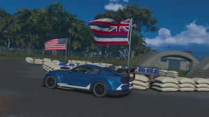 Бункеры и гавайский флаг военного лагеря Эвы находятся тут в The Crew Motorfest