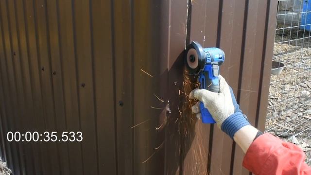 Китайская Мини болгарка 12V Prostormer, тестируем.