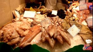 РЫНОК БОКЕРИЯ В БАРСЕЛОНЕ.Что можно купить на рынке Бокерия в Барселоне?Морепродукты на рынке.
