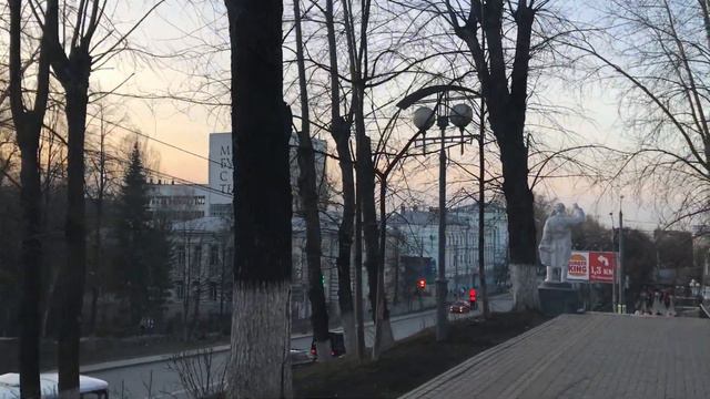 Прогулка пешком по Томску. Проспект Ленина / Лагерный сад / Walking Tour In Tomsk