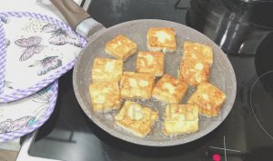 Творожно-яблочное печенье на скорую руку/ Готовим творожное печенье на сковороде, без выпечки