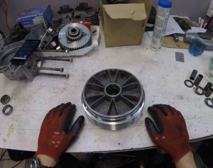 Установка третьего подшипника в ступицу ЯВА