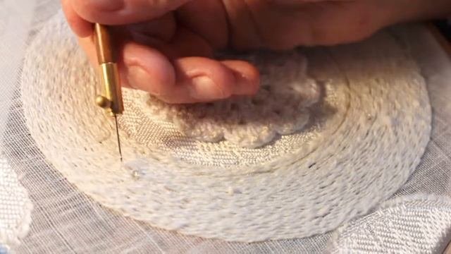 Воротник с Люневильской вышивкой - Винтажное кружево - Винтажная вышивка