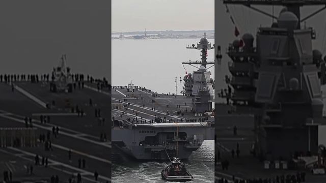 A look at the US' most advanced aircraft carrier that has arrived in the Eastern Mediterranean Sea.