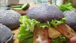 ЧЕРНЫЙ БУРГЕР_ BLACK BURGERS_нереально вкусный_печем черные булочки