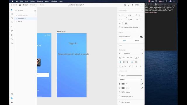 Adobe Xd Text Tool | Point Text (Outdated - Check the Updated Version in the Description) смотреть онлайн