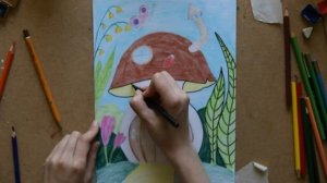 Рисуем с детьми. Сказочный домик ч 2