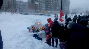 Талнах. Вечная память погибших в Кемерово 25.03.18