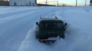 wpl b24 покатушки по снегу.