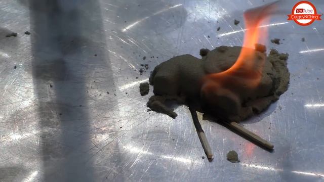 ШОК! Кинетический песок горит как бензин! ЖЕСТЬ! смотреть онлайн