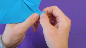 Оригами попугай как сделать птицу из бумаги Origami parrot how to make a paper bird