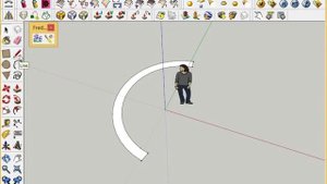 Текстурирование криволинейных дорожек в SketchUp с помощью ThruPaint