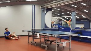 Учимся выполнять удары мимо сетки..  table tennis, shots past the net, video for students..