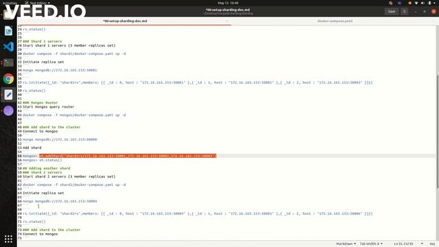 Sharding of data in MongoDB by creating multiple nodes on the same machine using Docker. смотреть онлайн