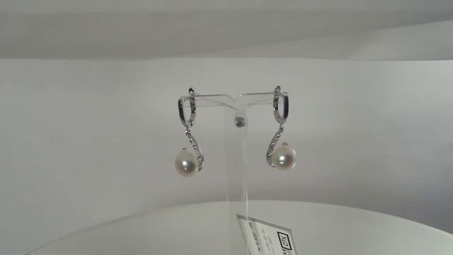 серьги серебряные крючок с жемчугом - serebrim.ru смотреть онлайн