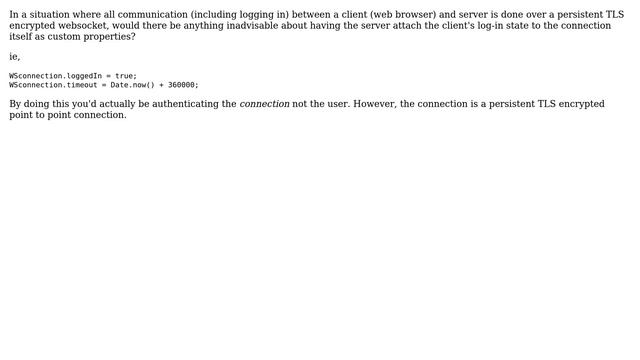 Is my websocket session idea practical? смотреть онлайн