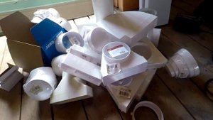 Установка двух канальных вентиляторов VENTS ТТ 125 вентиляционный канал.