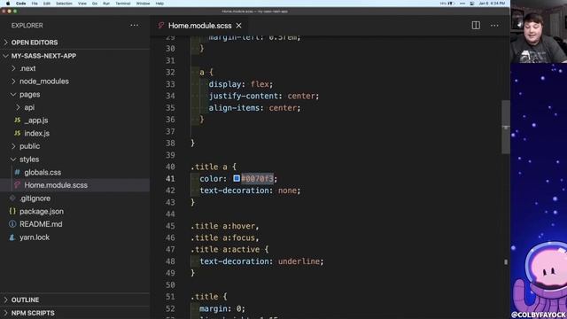 Sass in Next.js Tutorial - Write SCSS with CSS Modules смотреть онлайн