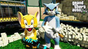 ТОМ И ДЖЕРРИ УКРАЛИ ВСЕ ДЕНЬГИ В БАНКЕ В ГТА 5 МОДЫ! ОБЗОР МОДА В GTA 5! ИГРЫ ВИДЕО MODS