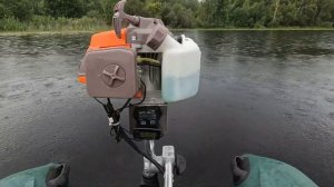 Новый двигатель, 63 кубика, Фрегат 280 Е двигатель для триммера как лодочный мотор.