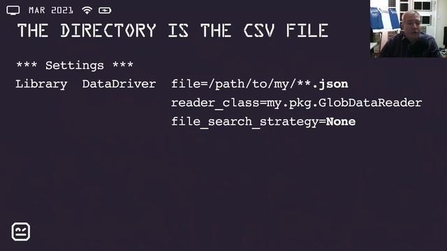 RoboCon 2021 - 3.07 (AB)USING ROBOTFRAMEWORK-DATADRIVER FOR FUN AND PROFIT (Samuel Montgomery-Blinn
