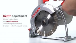 Пила CROWN CT15228-125T-W с подачей воды