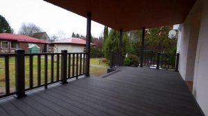 Навес с террасой из ДПК