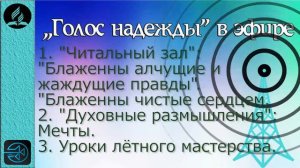 287. Блаженны алчущие и жаждущие правды и чистые сердцем. Мечты. Уроки летного мастерства