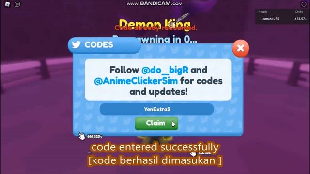 NEW UPDATE [FREE PET!] ALL CODES! Anime Clicker Simulator ROBLOX | February 12, 2022 смотреть онлайн