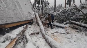 Ураган в Приэльбрусье. Терскол после шторма. Как чувствуют себя туристы?