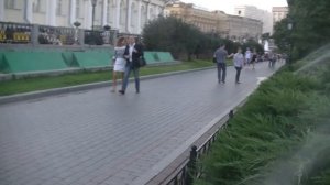 Москва. Цветник в Александровском саду.