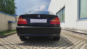 BMW E46 2.5i m54b25 192hp 2002 exhaust sound