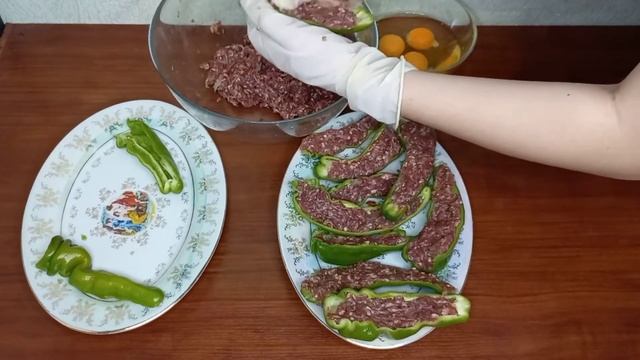 Фаршированный дунганский перец в домашних условиях