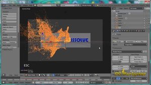 Как создать растворение текста в Blender. LOGO Dissolve