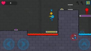 Приключения ОГОНЬ и ВОДА в храме МАГА #8. Мультик ИГРА Fire & Water Stickman Animation Parkour