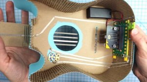 DIY Cardboard Guitar - Play 4 chords and become a Rock Star! ...with micro:bit