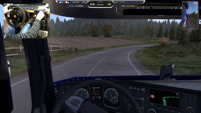 ETS2 1.48.5 - M-B New Actros 2542 - Caterpillar D7h (24T) from Budapest (H) to B. Bystrica (SK) смотреть онлайн