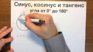 Синус, косинус и тангенс углов от 0° до 180° #56